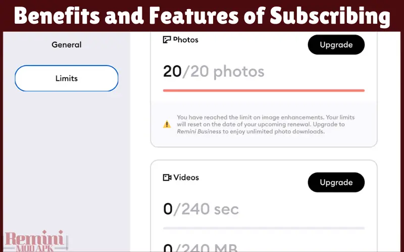 Benefits and Features of Subscribing Remini