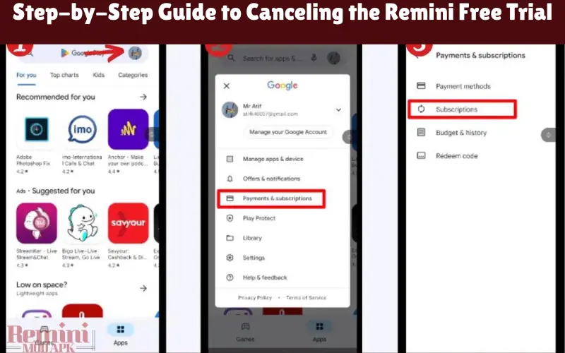Step-by-Step Guide to Canceling the Remini Free Trial